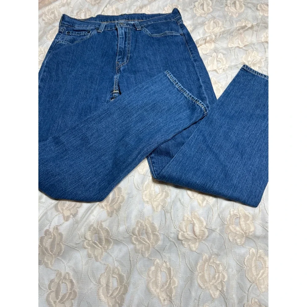 Levis 505 Mens 32x32 Blue Straight Leg Jeans